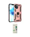 ieg™ iPhone 12 Pro Max Kılıf Ahenk Klasik Koleksiyonu - Siyah 20D Premium Cam Ekran Koruyucu
