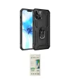 ieg™ iPhone 12 Pro Max Kılıf Ahenk Klasik Koleksiyonu - Siyah 20D Premium Cam Ekran Koruyucu
