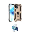 ieg™ iPhone 12 Pro Max Kılıf Ahenk Klasik Koleksiyonu - Siyah 3D Antistatik Cam Ekran Koruyucu