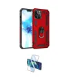 ieg™ iPhone 12 Pro Max Kılıf Ahenk Klasik Koleksiyonu - Siyah 3D Antistatik Cam Ekran Koruyucu