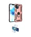 ieg™ iPhone 12 Pro Max Kılıf Ahenk Klasik Koleksiyonu - Siyah 3D Antistatik Cam Ekran Koruyucu