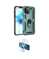 ieg™ iPhone 12 Pro Max Kılıf Ahenk Klasik Koleksiyonu - Siyah 3D Antistatik Cam Ekran Koruyucu