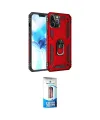 ieg™ iPhone 12 Pro Max Kılıf Ahenk Klasik Koleksiyonu - Siyah 5D Eko Cam Ekran Koruyucu