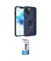 ieg™ iPhone 12 Pro Max Kılıf Ahenk Klasik Koleksiyonu - Siyah 5D Eko Cam Ekran Koruyucu