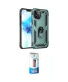 ieg™ iPhone 12 Pro Max Kılıf Ahenk Klasik Koleksiyonu - Siyah 5D Eko Cam Ekran Koruyucu