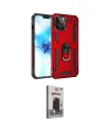 ieg™ iPhone 12 Pro Max Kılıf Ahenk Klasik Koleksiyonu - Siyah Bilvis Hayalet Cam Ekran Koruyucu