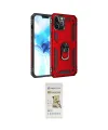 ieg™ iPhone 12 Pro Max Kılıf Ahenk Klasik Koleksiyonu - Siyah Mat Seramik Nano Ekran Koruyucu