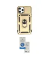 ieg™ iPhone 12 Pro Max Kılıf Ahenk Klasik - Şeffaf Royal Nano Ekran Koruyucu