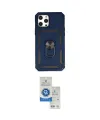 ieg™ iPhone 12 Pro Max Kılıf Ahenk Klasik - Şeffaf Royal Nano Ekran Koruyucu