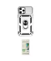 ieg™ iPhone 12 Pro Max Kılıf Ahenk Klasik - Siyah 20D Premium Cam Ekran Koruyucu