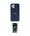 ieg™ iPhone 12 Pro Max Kılıf Ahenk Klasik - Siyah 360 Mat Full Body Arka Koruyucu