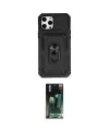 ieg™ iPhone 12 Pro Max Kılıf Ahenk Klasik - Siyah 360 Mat Full Body Arka Koruyucu