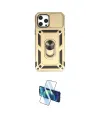 ieg™ iPhone 12 Pro Max Kılıf Ahenk Klasik - Siyah 3D Antistatik Seramik Nano Ekran Koruyucu