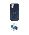 ieg™ iPhone 12 Pro Max Kılıf Ahenk Klasik - Siyah 3D Antistatik Seramik Nano Ekran Koruyucu