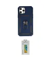 ieg™ iPhone 12 Pro Max Kılıf Ahenk Klasik - Siyah Polymer Nano Ekran Koruyucu