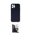 ieg™ iPhone 12 Pro Max Kılıf Ahenk Serisi - Şeffaf Temperli Cam Ekran Koruyucu