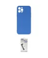 ieg™ iPhone 12 Pro Max Kılıf Ahenk Serisi - Şeffaf Uv Polymer Nano Ekran Koruyucu