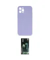 ieg™ iPhone 12 Pro Max Kılıf Ahenk Serisi - Siyah 360 Mat Full Body Arka Koruyucu