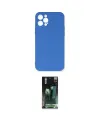 ieg™ iPhone 12 Pro Max Kılıf Ahenk Serisi - Siyah 360 Mat Full Body Arka Koruyucu