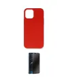 ieg™ iPhone 12 Pro Max Kılıf Ahenk Serisi - Siyah 3D Antistatik Hayalet Cam Ekran Koruyucu