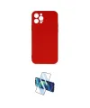 ieg™ iPhone 12 Pro Max Kılıf Ahenk Serisi - Siyah 3D Antistatik Seramik Nano Ekran Koruyucu