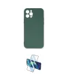 ieg™ iPhone 12 Pro Max Kılıf Ahenk Serisi - Siyah 3D Antistatik Seramik Nano Ekran Koruyucu