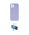 ieg™ iPhone 12 Pro Max Kılıf Ahenk Serisi - Siyah 3D Antistatik Seramik Nano Ekran Koruyucu