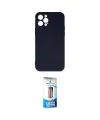 ieg™ iPhone 12 Pro Max Kılıf Ahenk Serisi - Siyah 5D Eko Cam Ekran Koruyucu