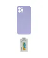 ieg™ iPhone 12 Pro Max Kılıf Ahenk Serisi - Siyah Polymer Nano Ekran Koruyucu