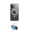 ieg™ iPhone 12 Pro Max Kılıf Ahenk Yansıma Prime - Siyah 3D Antistatik Seramik Nano Ekran Koruyucu