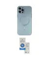 ieg™ iPhone 12 Pro Max Kılıf Akış Minimal Özel Seri - Şeffaf Royal Nano Ekran Koruyucu
