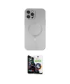 ieg™ iPhone 12 Pro Max Kılıf Akış Minimal Özel Seri - Şeffaf Temperli Cam Ekran Koruyucu