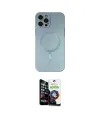 ieg™ iPhone 12 Pro Max Kılıf Akış Minimal Özel Seri - Şeffaf Temperli Cam Ekran Koruyucu