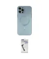 ieg™ iPhone 12 Pro Max Kılıf Akış Minimal Özel Seri - Şeffaf Uv Polymer Nano Ekran Koruyucu