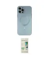 ieg™ iPhone 12 Pro Max Kılıf Akış Minimal Özel Seri - Siyah 20D Premium Cam Ekran Koruyucu