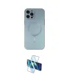 ieg™ iPhone 12 Pro Max Kılıf Akış Minimal Özel Seri - Siyah 3D Antistatik Seramik Nano Ekran Koruyucu