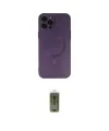 ieg™ iPhone 12 Pro Max Kılıf Akış Minimal Özel Seri - Siyah Joko Magic 5D Hayalet Cam