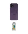 ieg™ iPhone 12 Pro Max Kılıf Akış Minimal Özel Seri - Siyah Polymer Nano Ekran Koruyucu