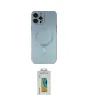 ieg™ iPhone 12 Pro Max Kılıf Akış Minimal Özel Seri - Siyah Polymer Nano Ekran Koruyucu