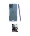 ieg™ iPhone 12 Pro Max Kılıf Atlas Asil Serisi - Şeffaf Temperli Cam Ekran Koruyucu