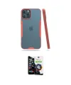 ieg™ iPhone 12 Pro Max Kılıf Atlas Asil Serisi - Şeffaf Temperli Cam Ekran Koruyucu