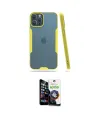 ieg™ iPhone 12 Pro Max Kılıf Atlas Asil Serisi - Şeffaf Temperli Cam Ekran Koruyucu