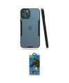ieg™ iPhone 12 Pro Max Kılıf Atlas Asil Serisi - Siyah 18D Cam Ekran Koruyucu