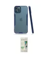 ieg™ iPhone 12 Pro Max Kılıf Atlas Asil Serisi - Siyah 20D Premium Cam Ekran Koruyucu