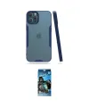 ieg™ iPhone 12 Pro Max Kılıf Atlas Asil Serisi - Siyah 34D Izgaralı Cam