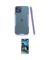 ieg™ iPhone 12 Pro Max Kılıf Atlas Asil Serisi - Siyah 34D Izgaralı Cam