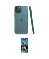 ieg™ iPhone 12 Pro Max Kılıf Atlas Asil Serisi - Siyah 34D Izgaralı Cam