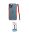 ieg™ iPhone 12 Pro Max Kılıf Atlas Asil Serisi - Siyah 5D Eko Cam Ekran Koruyucu