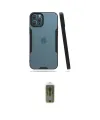 ieg™ iPhone 12 Pro Max Kılıf Atlas Asil Serisi - Siyah Joko Magic 5D Hayalet Cam