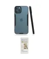 ieg™ iPhone 12 Pro Max Kılıf Atlas Asil Serisi - Siyah Mat Seramik Nano Ekran Koruyucu